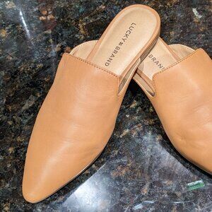 Lucky Brand Brynnuh Leather Flat Slides